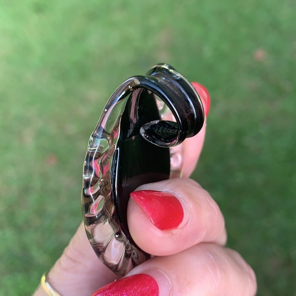 Large Dichroic Swirl Glass Pendant - Picture 9 of 17